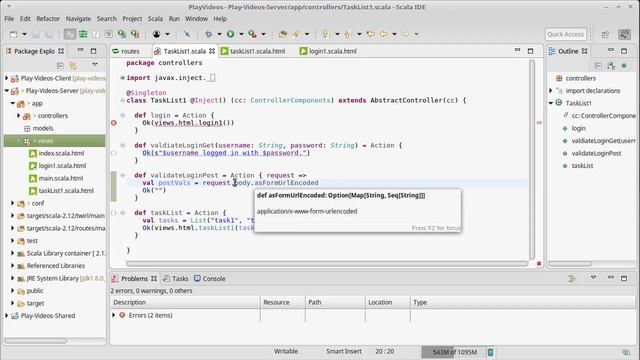 Form Data with POST in Play with Scala (Part 1) смотреть онлайн