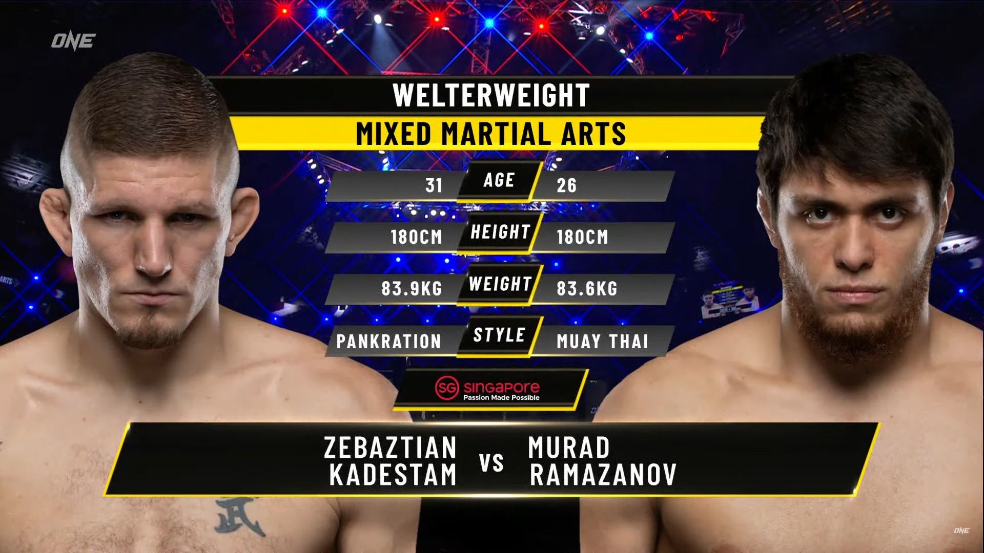 Мурад Рамазанов vs Себастьян Кадестам Обзор на Бой Рамазанов vs Кадестам Ramazanov - Kadestam ONE FC смотреть онлайн
