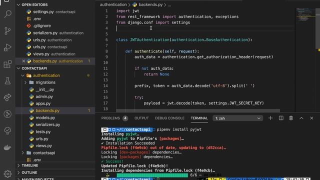 Setting up JWT Authentication Scheme and User Login. Django Rest Framework REST API Project [3] смотреть онлайн