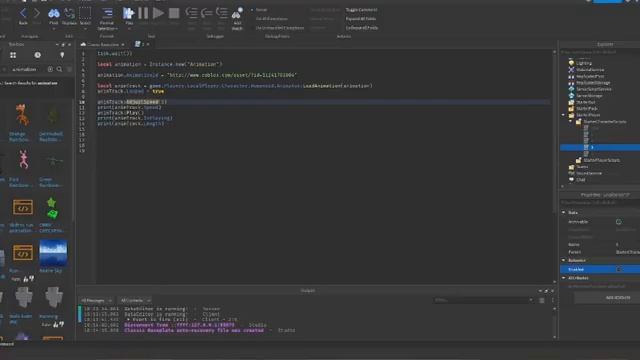 Анимации в Humanoid. Класс AnimationTrack. Как загружать анимации в перса или NPC в Roblox Studio смотреть онлайн
