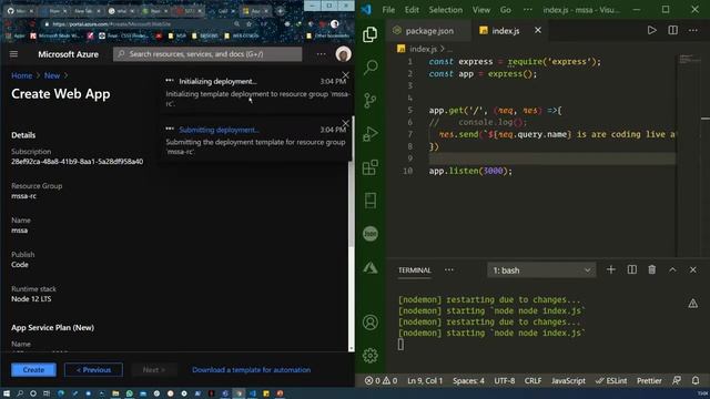 CREATE A NODE.JS APP IN AZURE by Felix Omuok смотреть онлайн