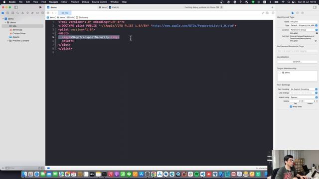การเปิดไฟล์ Info.plist แบบ XML ใน Xcode13 смотреть онлайн