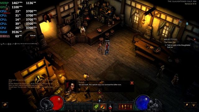 Diablo III 1080p AMD Ryzen 3 2200G Vega 8 Gameplay Benchmark Stock смотреть онлайн