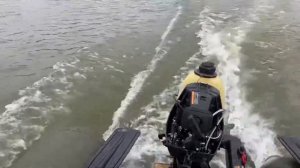 Мотор parsun 3,6 л.с выход на глиссер