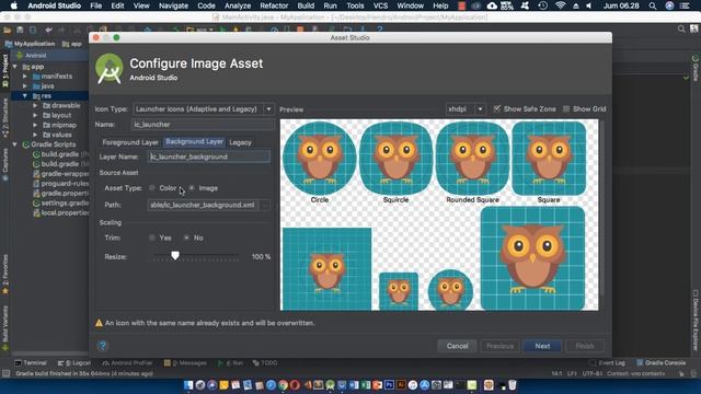 How to Create App Launcher Icon in Android Studio смотреть онлайн