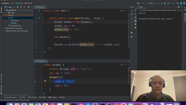 Advanced OOP , static field, instance, class loading смотреть онлайн