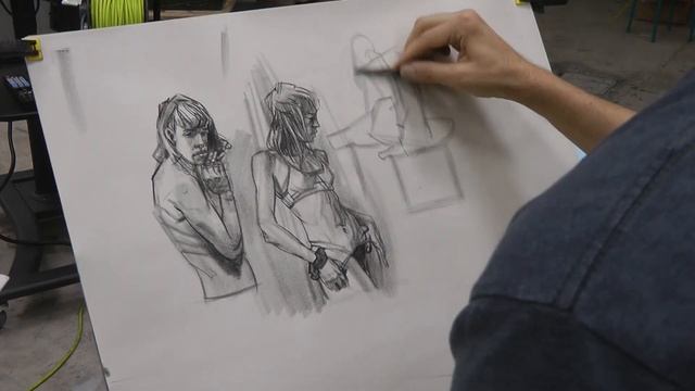 DRAWING DEMO: quick sketch with value 03 смотреть онлайн
