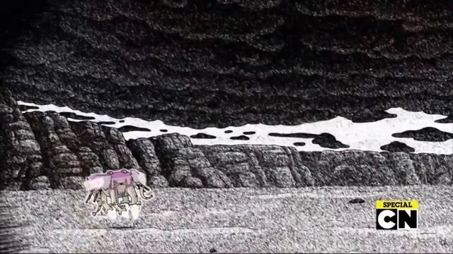 Adventure Time - Golb monochrome scene смотреть онлайн