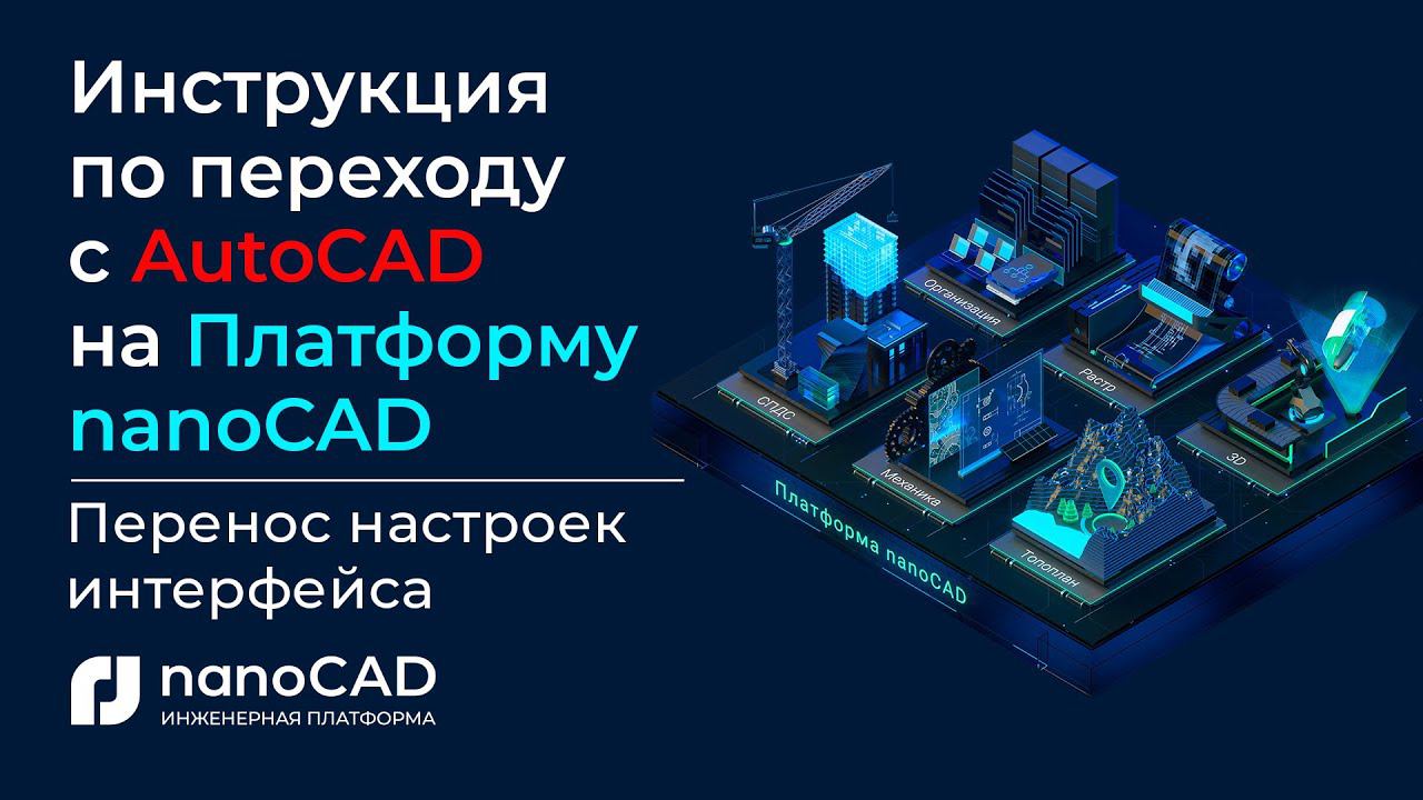 Инструкция по переходу с AutoCAD на Платформу nanoCAD | Перенос настроек интерфейса смотреть онлайн