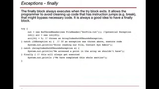 Introduction to Java Module 16 смотреть онлайн