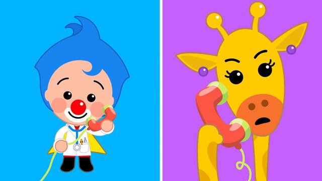 Five Little Friends Jumping on the Bed ♫ Nursery Rhymes & Kids Songs ♫ Plim Plim смотреть онлайн