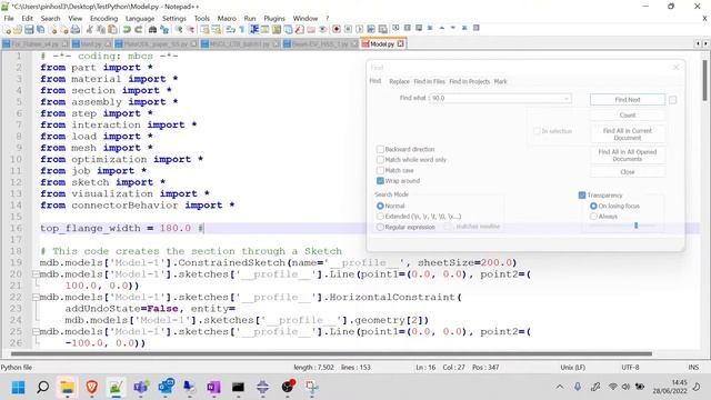Python for Abaqus - 1.2: Commenting and Parametrizing - SS I-beams смотреть онлайн