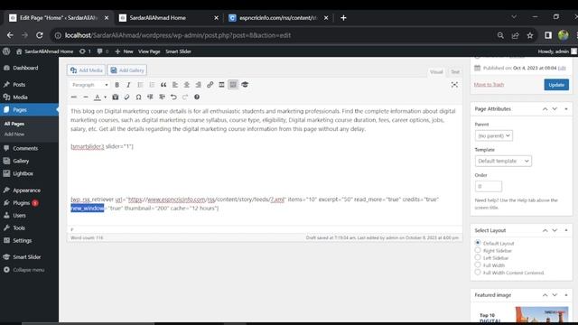 Learn How to Add RSS Feed on Your Wordpress | WordPress Tutorial in Hindi смотреть онлайн