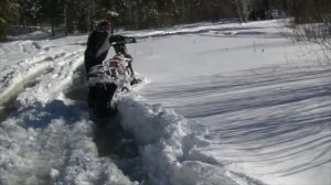 Сноубайк - смотрим, что может. ЭНДУРО на гусенице | SNOWBIKE