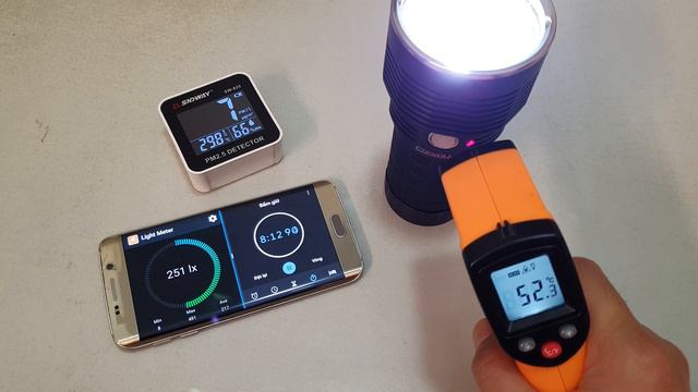 Convoy 4X18A SBT90 2 5400 Lumens - Test The Temperature смотреть онлайн