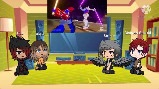 My OC's react to Optimus Prime vs The Gundam/ Gacha Life смотреть онлайн