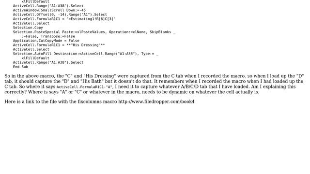 How can I make this macro capture the lastest data? смотреть онлайн