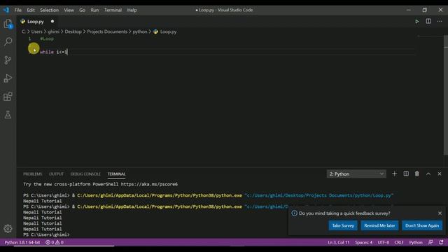 Python Tutorials In Nepali || While Loop In Python || Nepali Tutorial || Part-12 смотреть онлайн