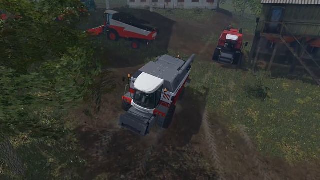 FS2015 - Один российский край - 219 - Продаем комбайны и косим траву