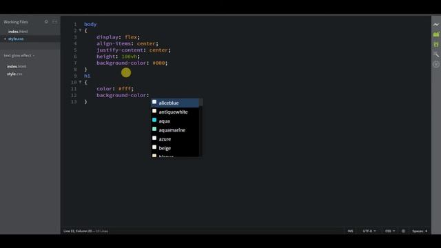 Simple Text Glow Effect using HTML CSS - How To Code School смотреть онлайн