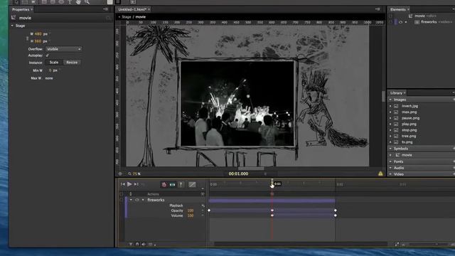 Adobe Edge Animate (tutorial 8) Custom Video Player смотреть онлайн