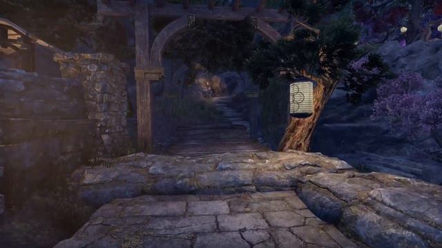 Dark Moons Of Solitude Bath House - ESO Housing - Antiquarian Alpine Gallery - PSNA - Plague_Raccoo