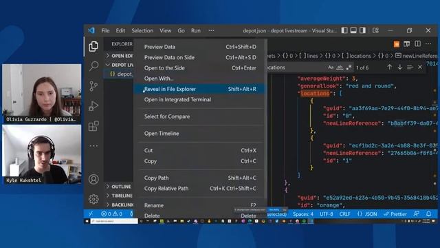 ? JSON Data in VS Code with Depot Extension смотреть онлайн