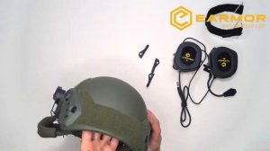 Адаптер EARMOR M11 ARC крепление на шлем для активных наушников