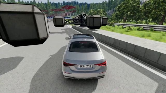 Mercedes Benz S500 Suspension & Stress Testing | BeamNG Drive смотреть онлайн