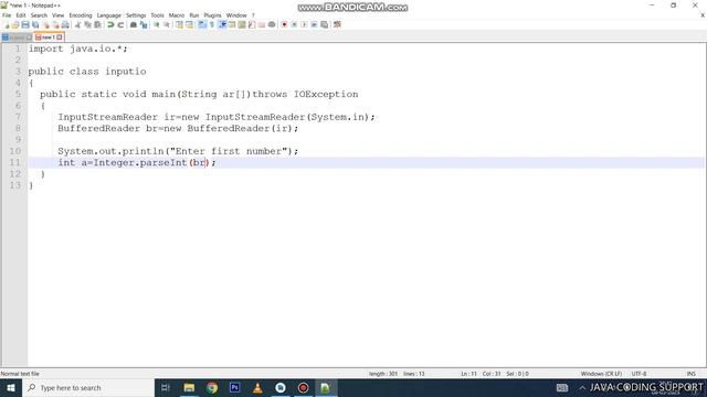 Program of addition two number using Input Stream Reader смотреть онлайн