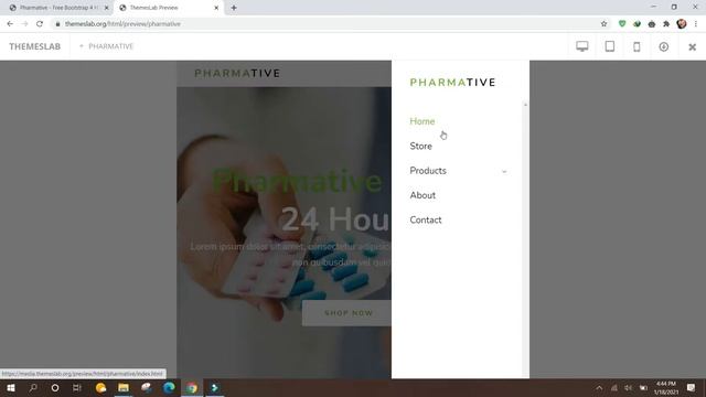 Pharmative : Free Bootstrap 4 HTML5 Pharmacy Website Template смотреть онлайн