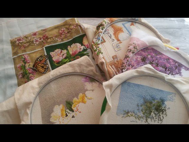 #вышивка 6-19 июня 22г/Продуктивная двухнеделька. Рулетка. Хорошие продвижения в процессах. смотреть онлайн