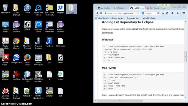 Setup posbravo final project with eclipse git bash and смотреть онлайн