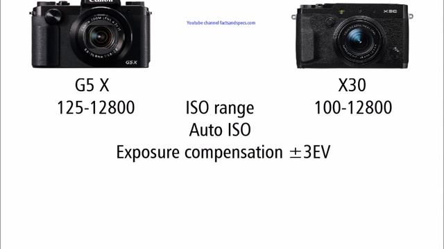 Canon PowerShot G5 X vs Fujifilm X30 смотреть онлайн