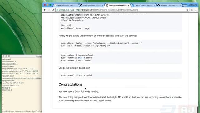 How to Install a Dash Node the Hard Way - Part 2 смотреть онлайн