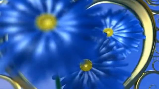 Футаж Сердечки с цветами 1 смотреть онлайн