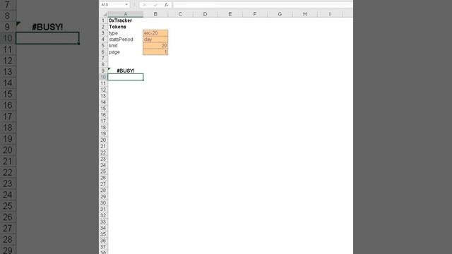 Use =CS.QUERY to see data token data from 0xTracker in Excel & Googlesheets using Cryptosheets смотреть онлайн