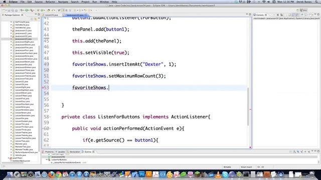 Java Video Tutorial 24 смотреть онлайн