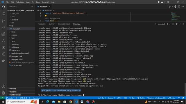 flutter project upload to github | flutter 3.7 | 2023 | Easy way смотреть онлайн