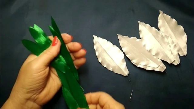 DIY. Интерьерная лилия из атласной ленты.Lirio blanco. White Lily. смотреть онлайн