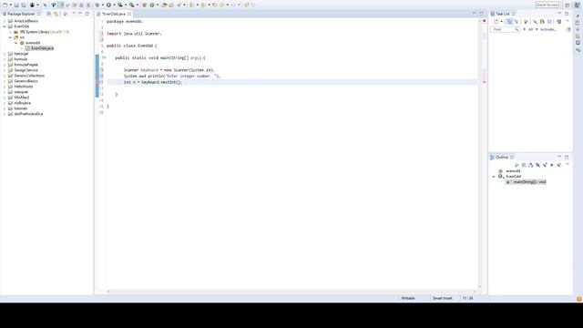 Even or Odd Number - Java - Eclipse - Coding смотреть онлайн
