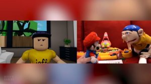 SML Movie vs SML ROBLOX: Jeffy Breaks His Leg + Doctor Jeffy ! Side by Side