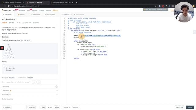 Tree Traversal Problems and DFS Python and Leetcode | Just for fun смотреть онлайн