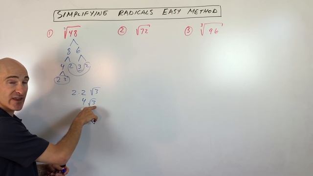 Simplifying Radicals Easy Method смотреть онлайн