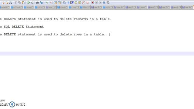 delete Query in mysql or php myadmin смотреть онлайн
