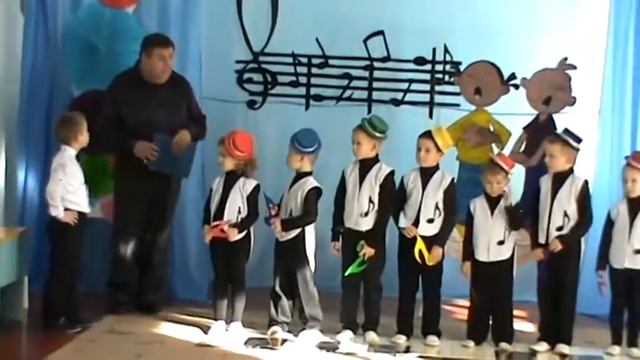 веселые нотки .танец в детском саду . смотреть онлайн