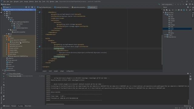 Java Spring Boot - Maven - Create Fat Jar - Copying Resources - Zip Archive with Properties смотреть онлайн