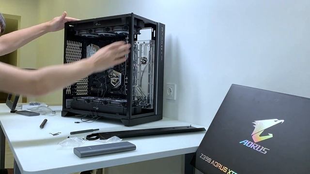 Custom Water Cooled Gaming PC Build! - i9 9900k+ RTX 2080 ti. Сборка мощного игрового ПК. смотреть онлайн
