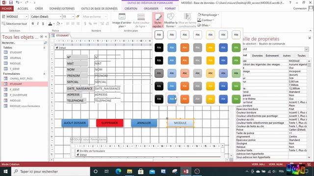 10- ACCESS VBA MISE EN FORME CONDITIONNELLE ET ATTACHEMENT DOCUMENT PDF смотреть онлайн