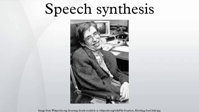 Speech synthesis смотреть онлайн